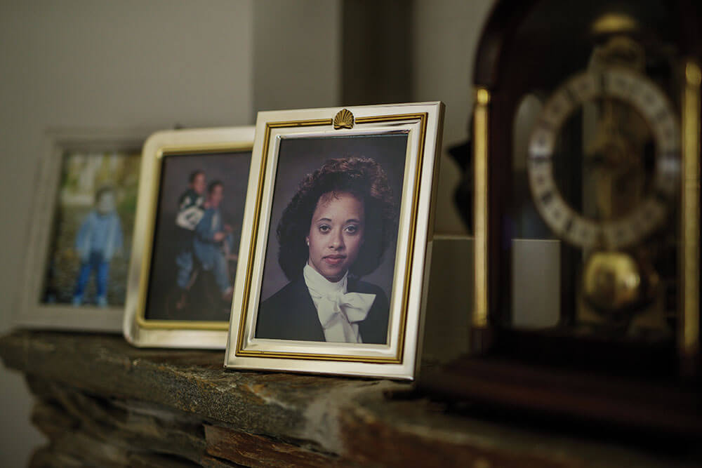 Beverly Bowen photos on mantle