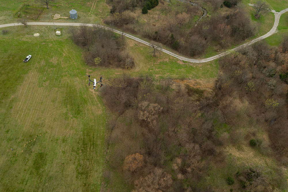 Surveying orchards with drones