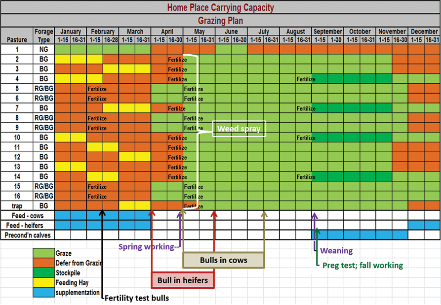 Figure 1. Grazing Plan