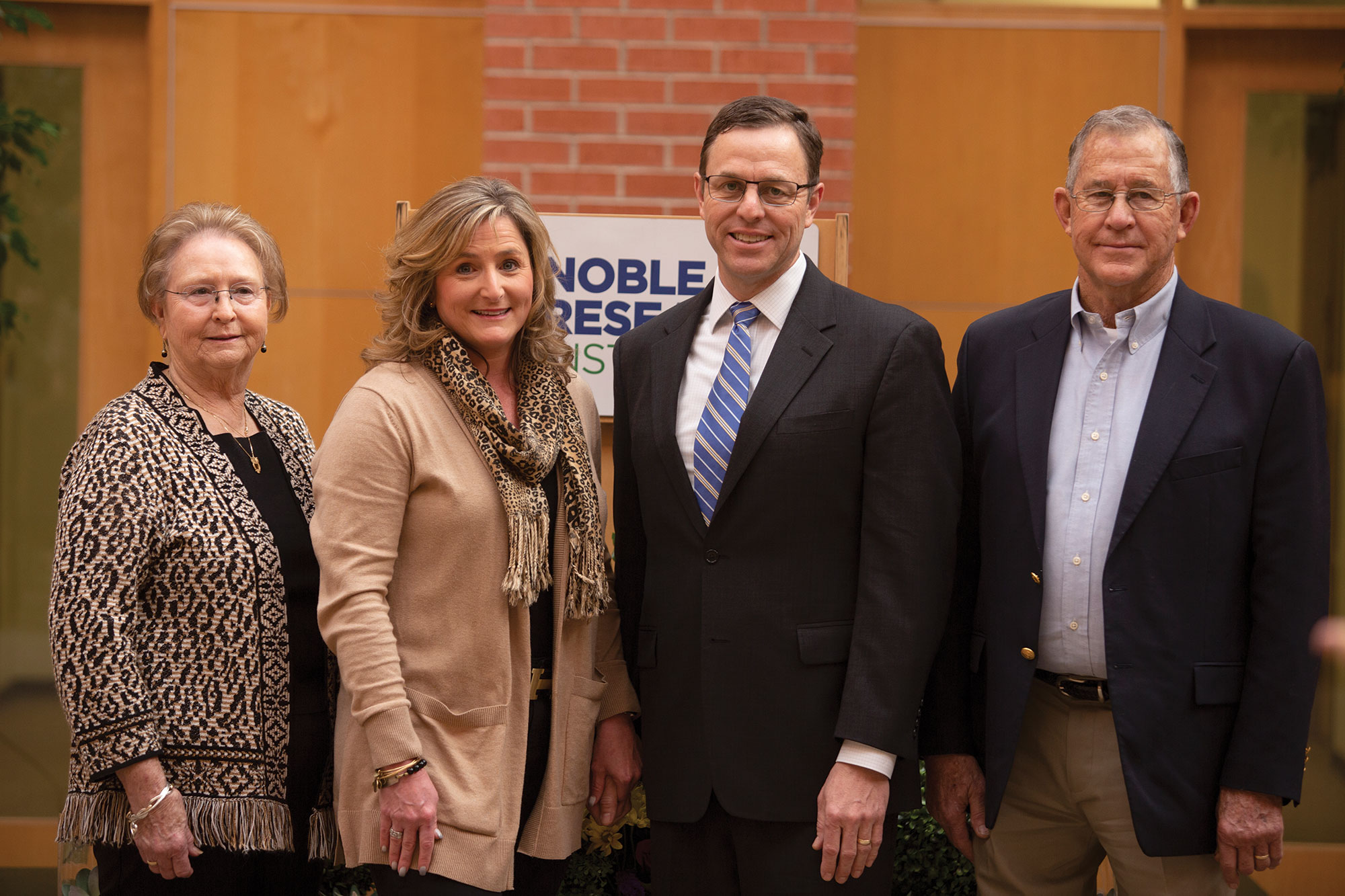 Steve Rhines with his wife, Debbie, and parents, Paul and Phyllis