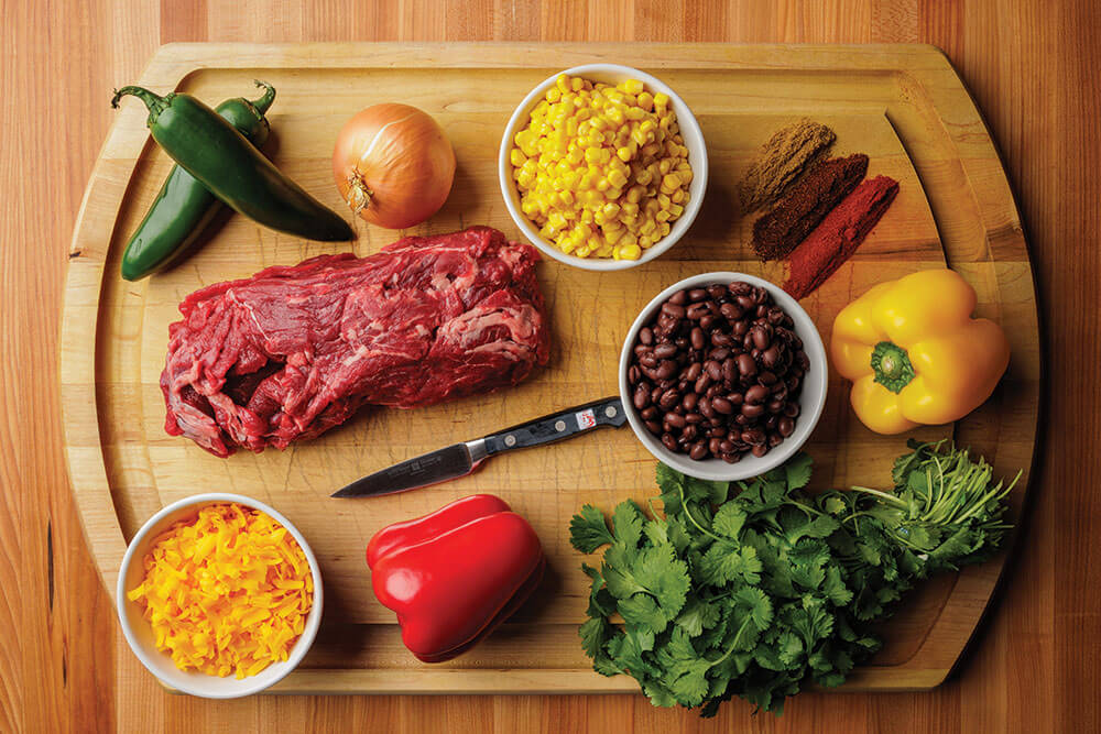 Ingredients for Beef Fajita Soup