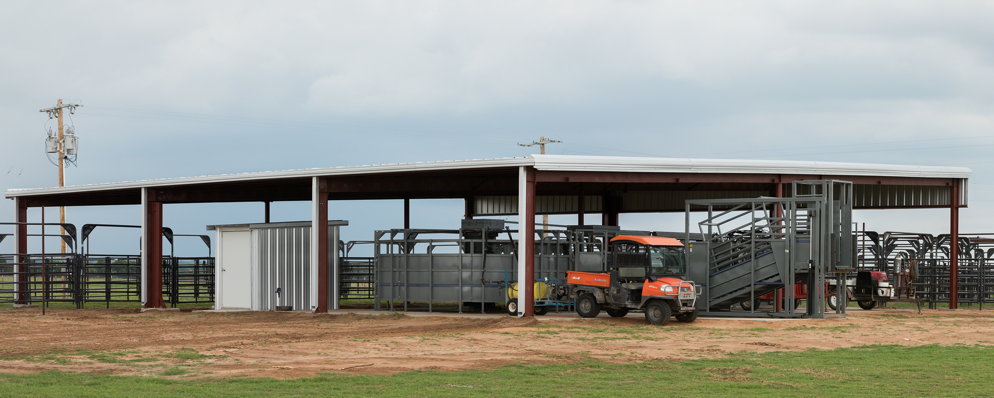 Facility with equipment